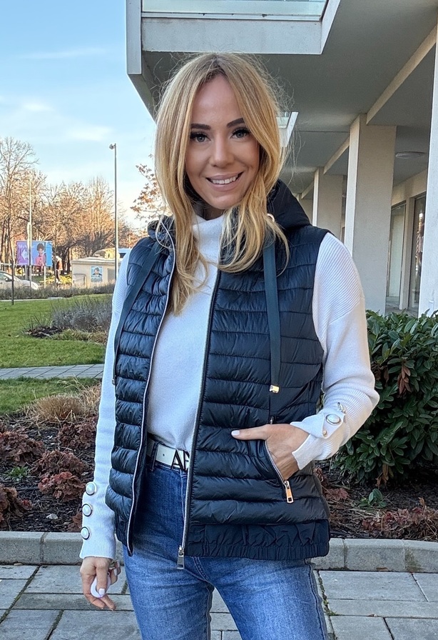 Bubble mellény sötétkék – Innova Fashion